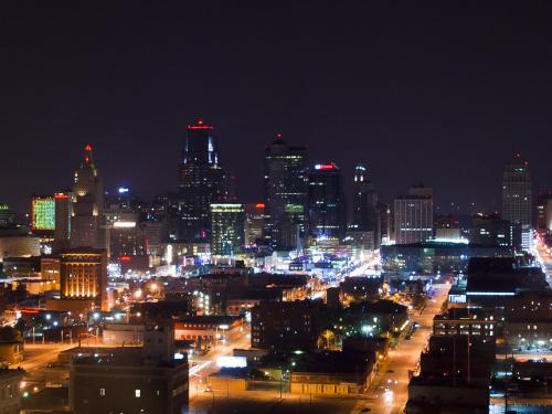 "Kansas City at night" by MRHSfan is licensed under CC BY-NC-ND 2.0